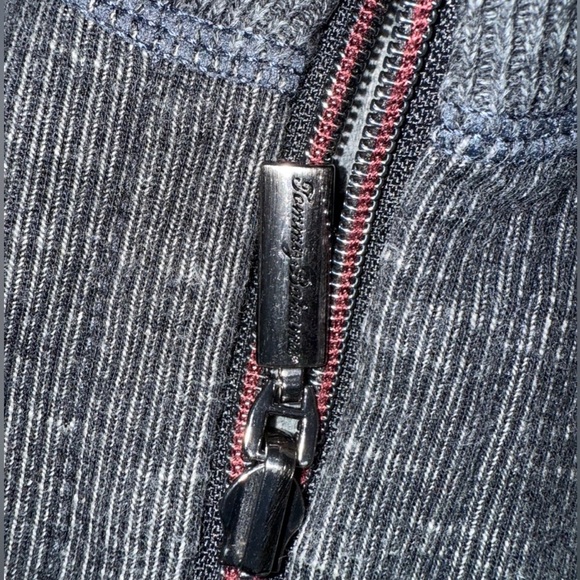 🌴 Tommy Bahama Men’s Quarter Zip Pullover – Dark Heather Gray Size XL|Fall Layer - Picture 12 of 13